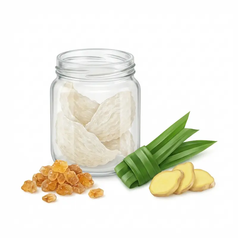 Yến hũ nguyên chất chỉ sử dụng nguyên liệu tự nhiên, không chứa chất tạo đặc.