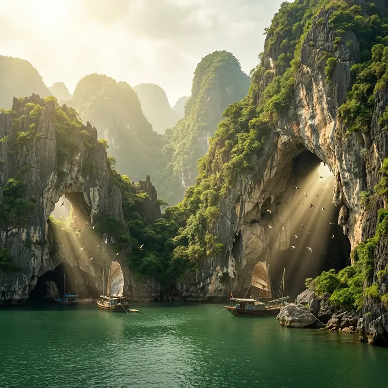 Hang động đá vôi ven biển Khánh Hòa, môi trường sống lý tưởng của chim yến.