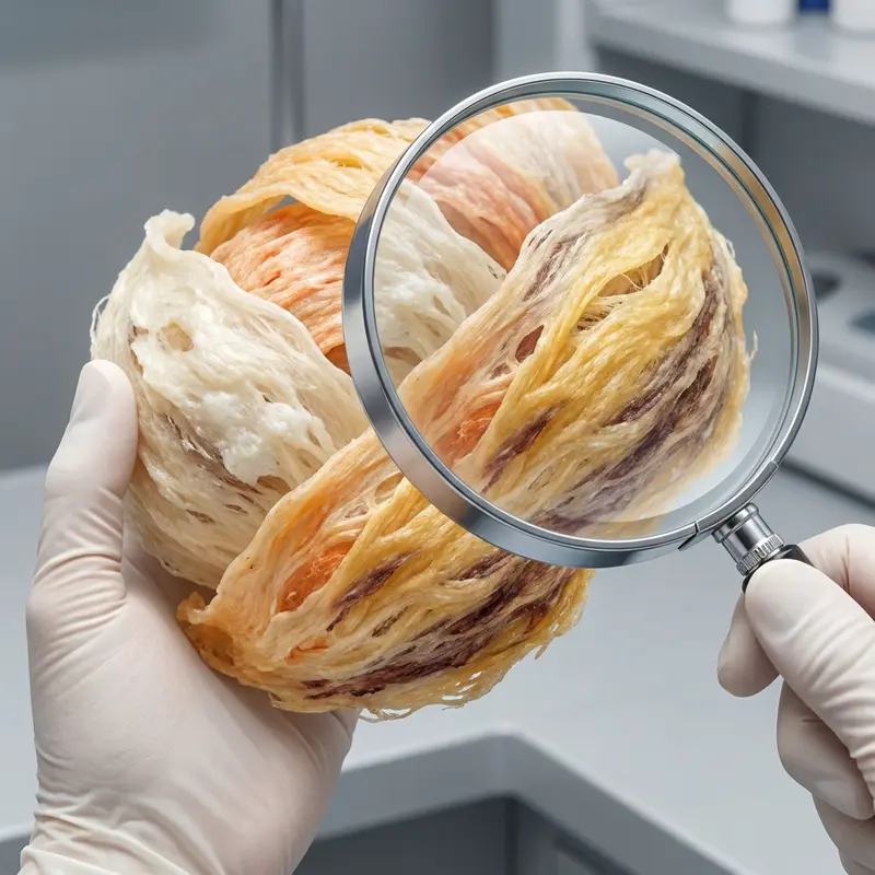 Màu sắc không đồng nhất là dấu hiệu quan trọng nhất để phân biệt yến đảo tự nhiên và yến tẩy trắng.