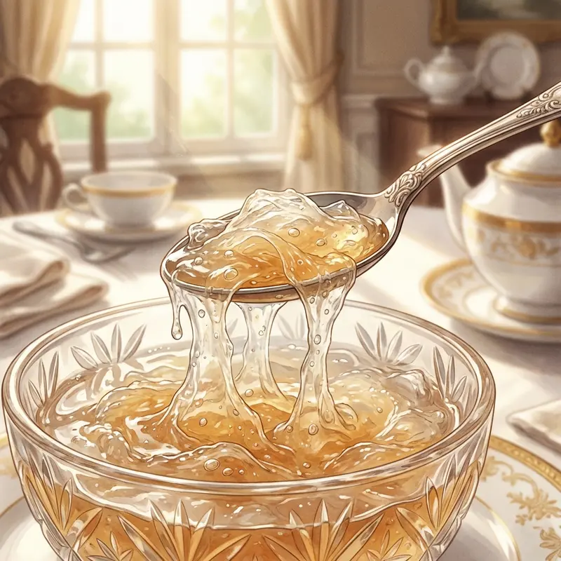 Sợi yến nguyên chất dẻo dai, trong suốt và không bị nát khi vớt lên.