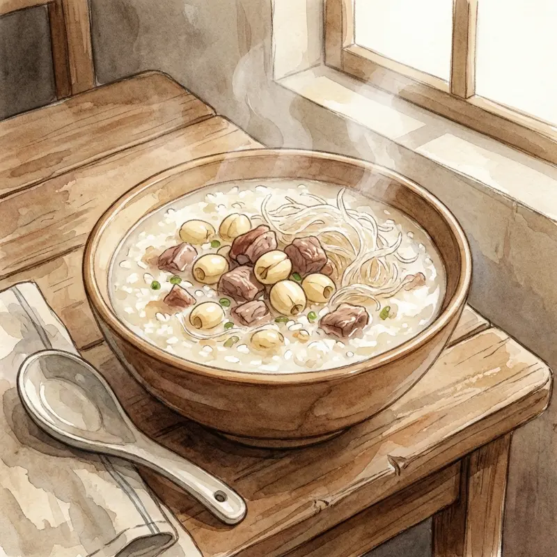 Cháo yến sào bồ câu hạt sen cung cấp canxi và protein vượt trội.