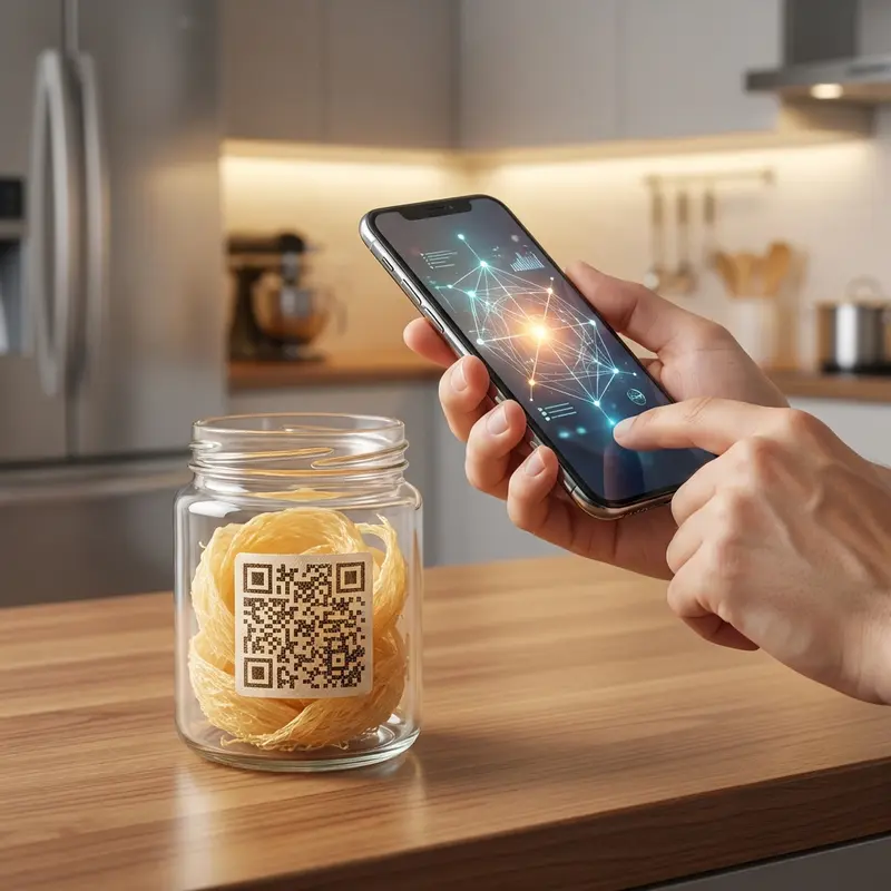 Truy xuất nguồn gốc và giấy kiểm định chất lượng dễ dàng thông qua mã QR.