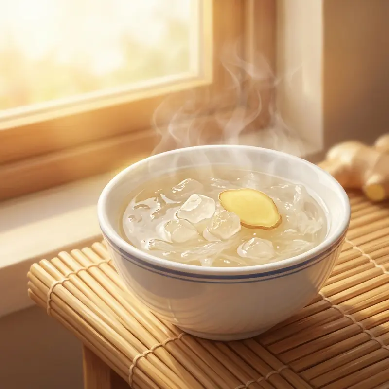 Yến chưng đường phèn ngọt thanh, mềm dẻo.