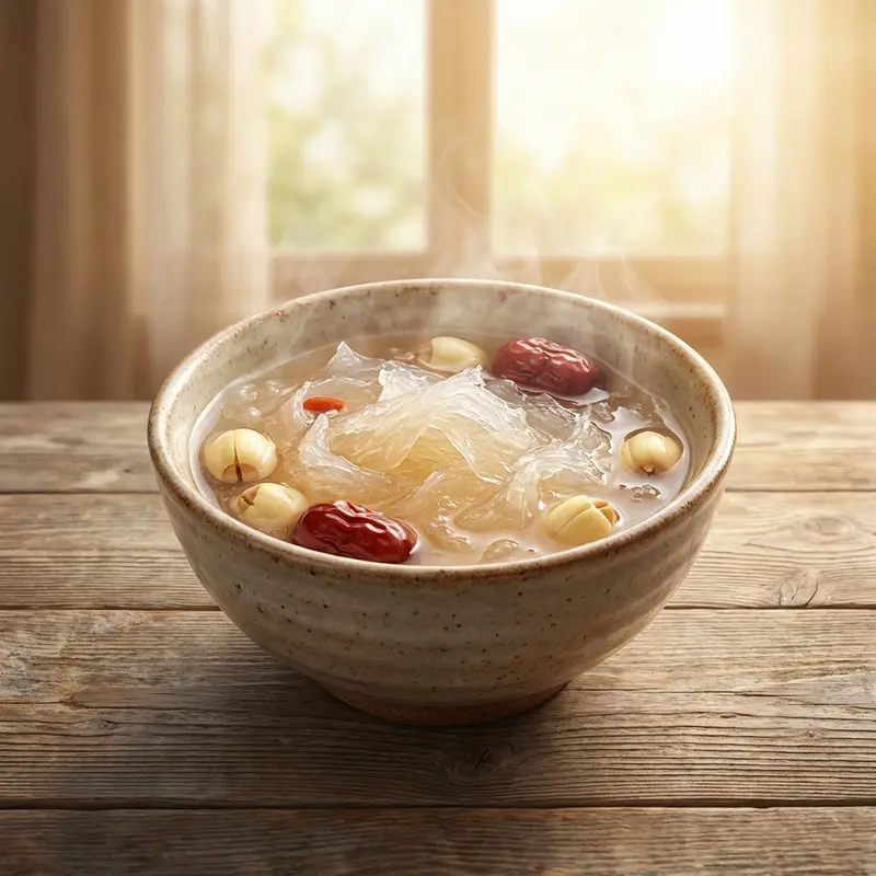 Yến chưng cách thủy đúng chuẩn.