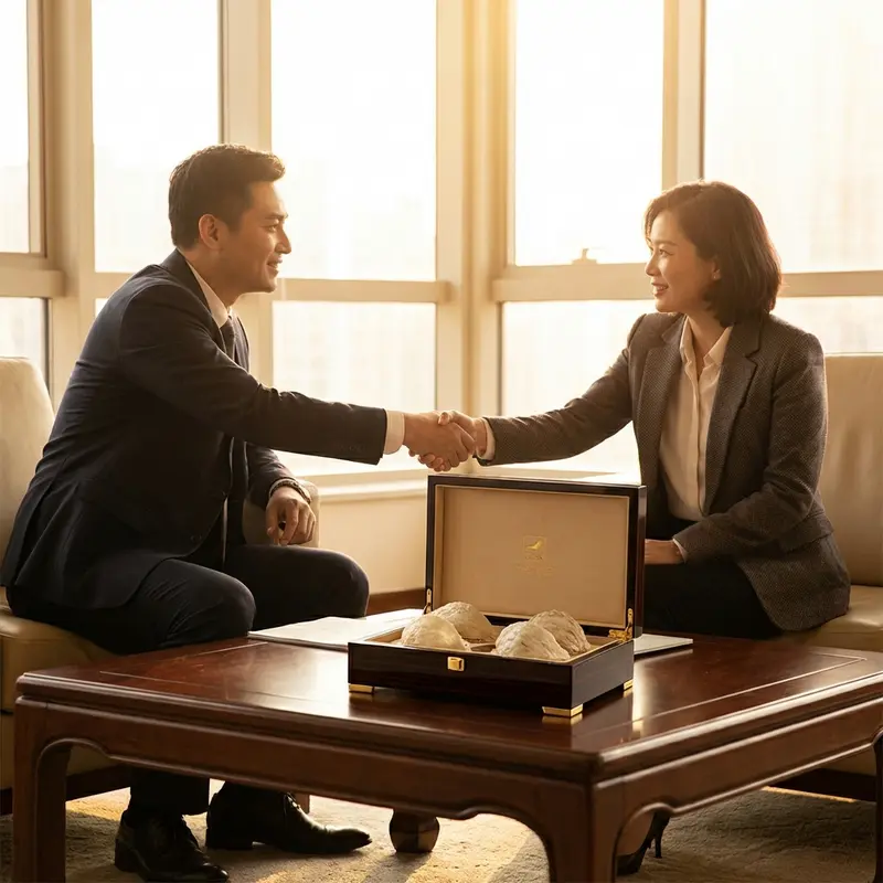 Tặng yến sào giúp gắn kết mối quan hệ đối tác chiến lược