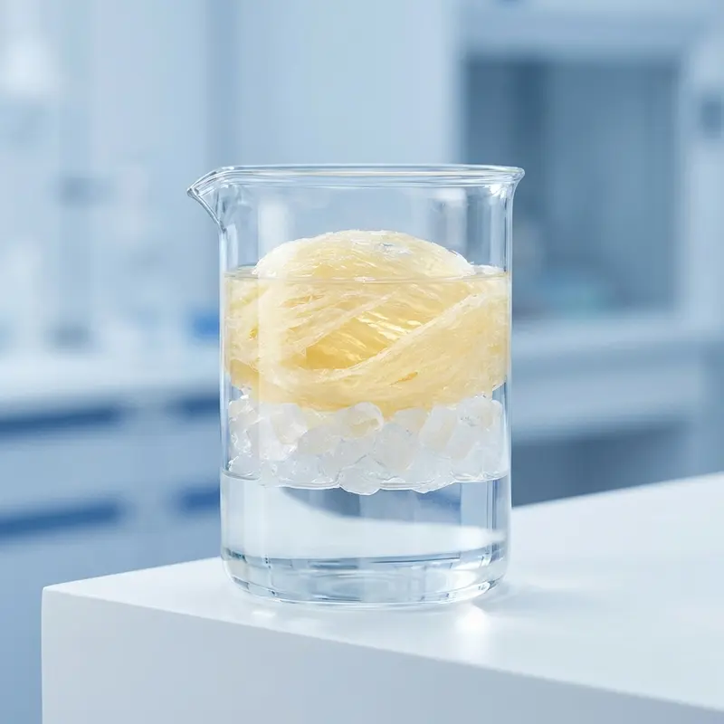 Minh họa tỷ lệ cân bằng giữa yến, nước và đường phèn.