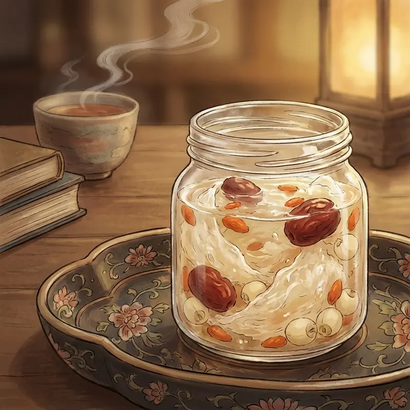 Yến hũ tứ vị mang vẻ đẹp văn hóa Á Đông mộc mạc.