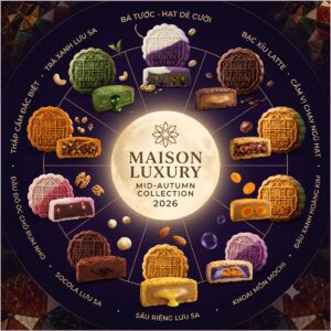 10 vị bánh nướng trung thu hiện đại của Maison Luxury Hot nhất