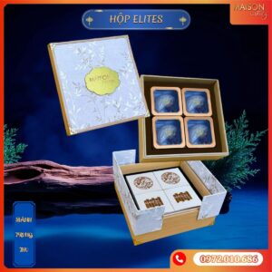 Hộp bánh trung thu Maison Luxury Elites - thiết kế 2 tầng bằng gỗ tre cao cấp