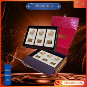 Hộp bánh trung thu Maison Luxury - Lacasta - Hộp quà 2 tầng cao cấp