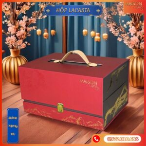 Hộp bánh trung thu Maison Luxury - Lacasta - Hộp quà 2 tầng cao cấp