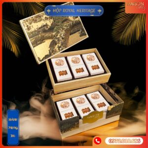 Hộp bánh trung thu Maison Luxury - Royal Heritage - Dòng hộp cao cấp 2 tầng - Dành cho khách VIP