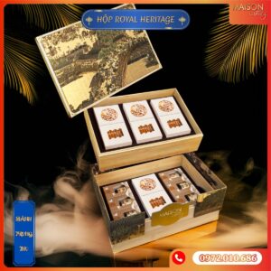 Hộp bánh trung thu Maison Luxury - Royal Heritage - Dòng hộp cao cấp 2 tầng - Dành cho khách VIP