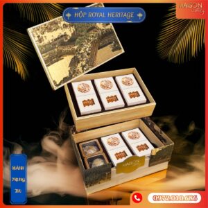 Hộp bánh trung thu Maison Luxury - Royal Heritage - Dòng hộp cao cấp 2 tầng - Dành cho khách VIP