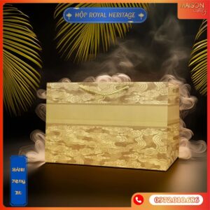 Hộp bánh trung thu Maison Luxury - Royal Heritage - Dòng hộp cao cấp 2 tầng - Dành cho khách VIP