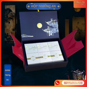 HỘp bánh trung thu Trường An - Maison Luxury. Thiết kế 2 cánh mở sang trọng, cao cấp