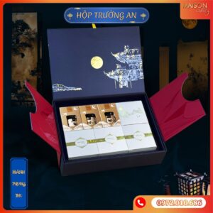 HỘp bánh trung thu Trường An - Maison Luxury. Thiết kế 2 cánh mở sang trọng, cao cấp